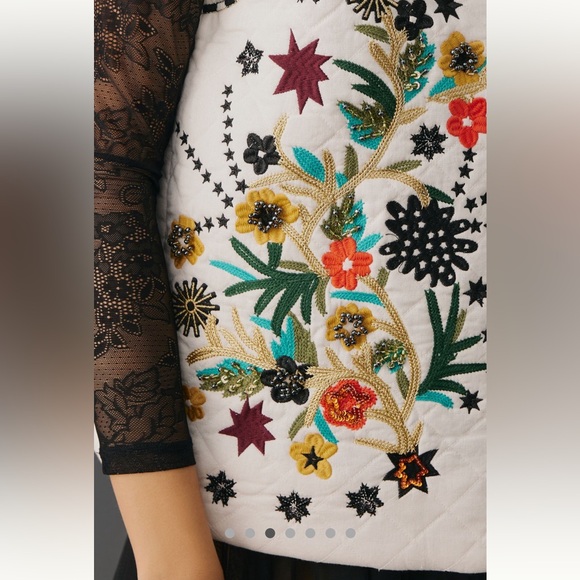 Anthropologie NWT Anthropologie NWT Scotch & Soda Embroidered Gilet Vest M - Picture 6 of 9